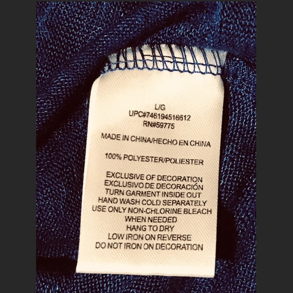 Blue Rampage knit open back top - Picture 6 of 6